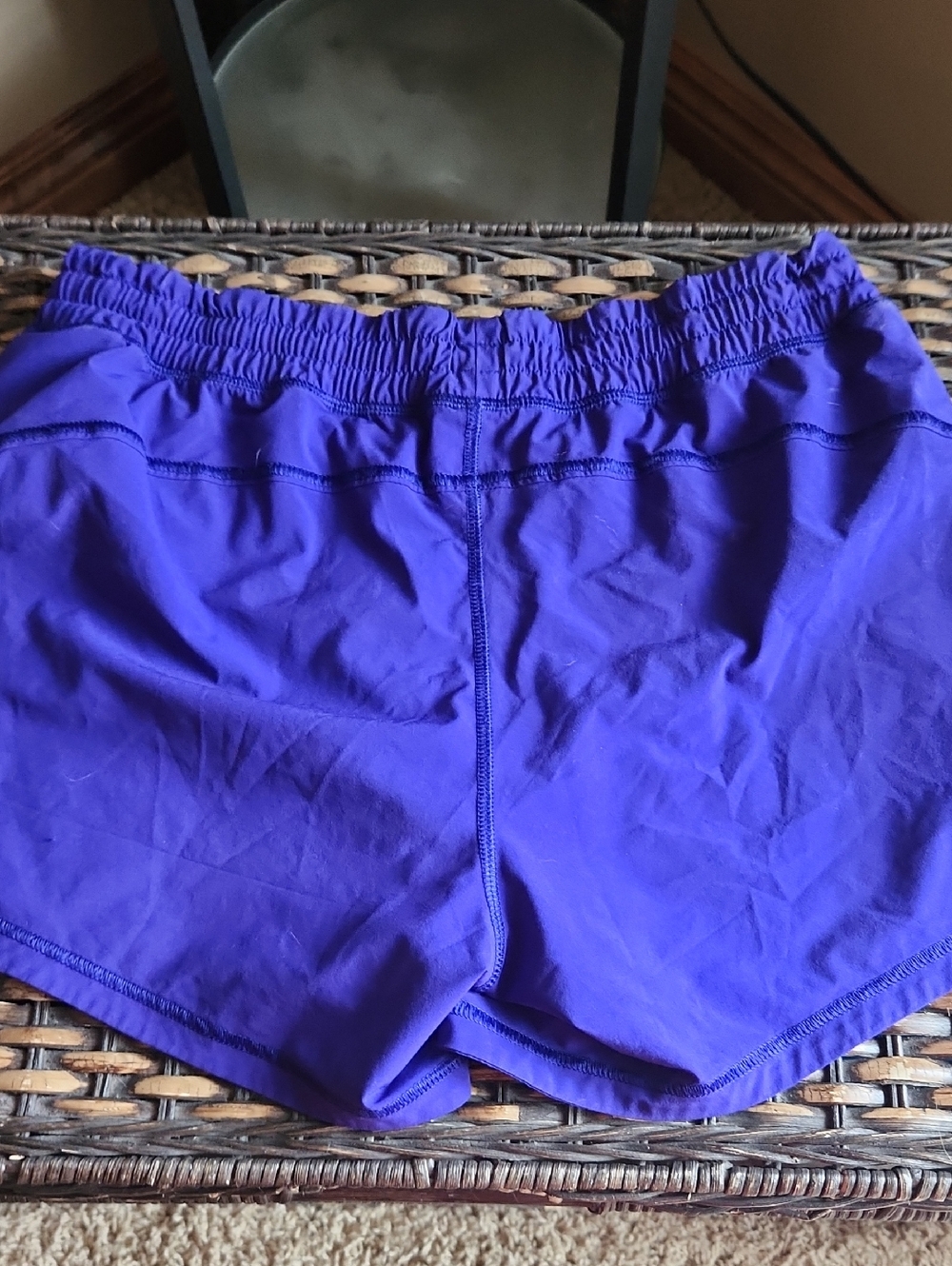 Athleta Royal Blue/purple Lightweight Running Shorts Womans Size Medium - Picture 5 of 8